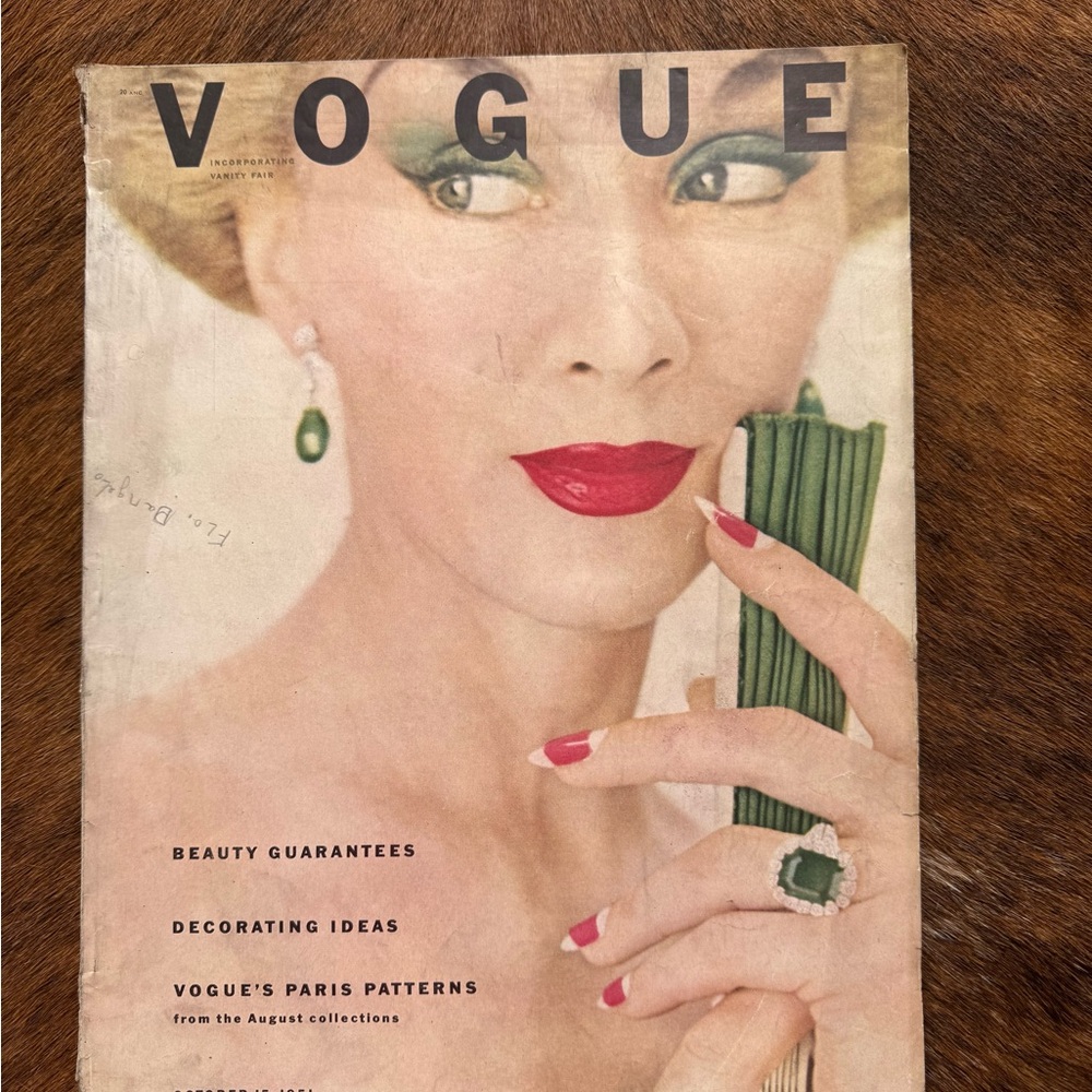 Vintage Vogue Magazine Cover